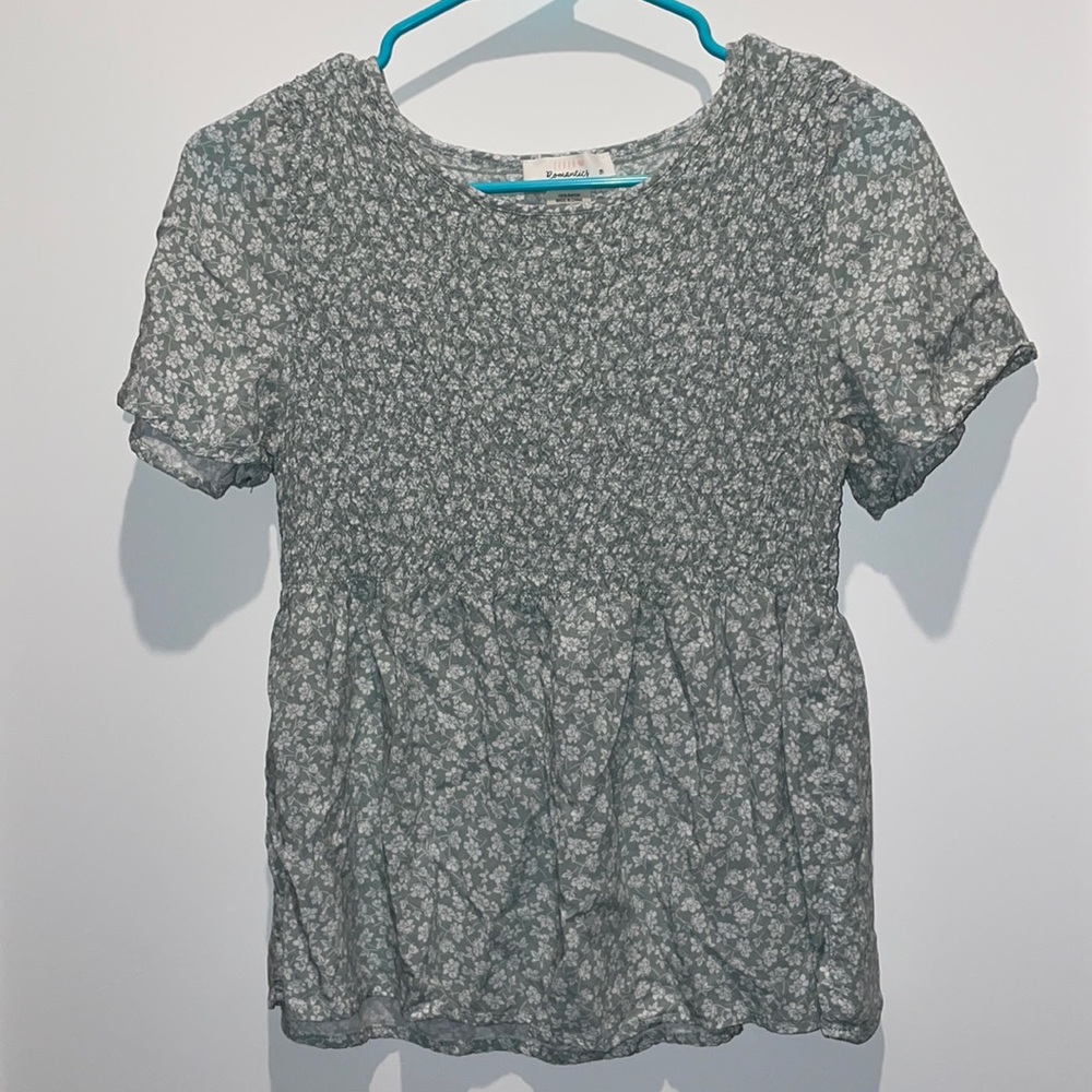 Urban Romantics Peplum Shirt in Medium